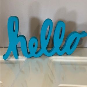 ✨NWT Hello Sign- Turquoise✨